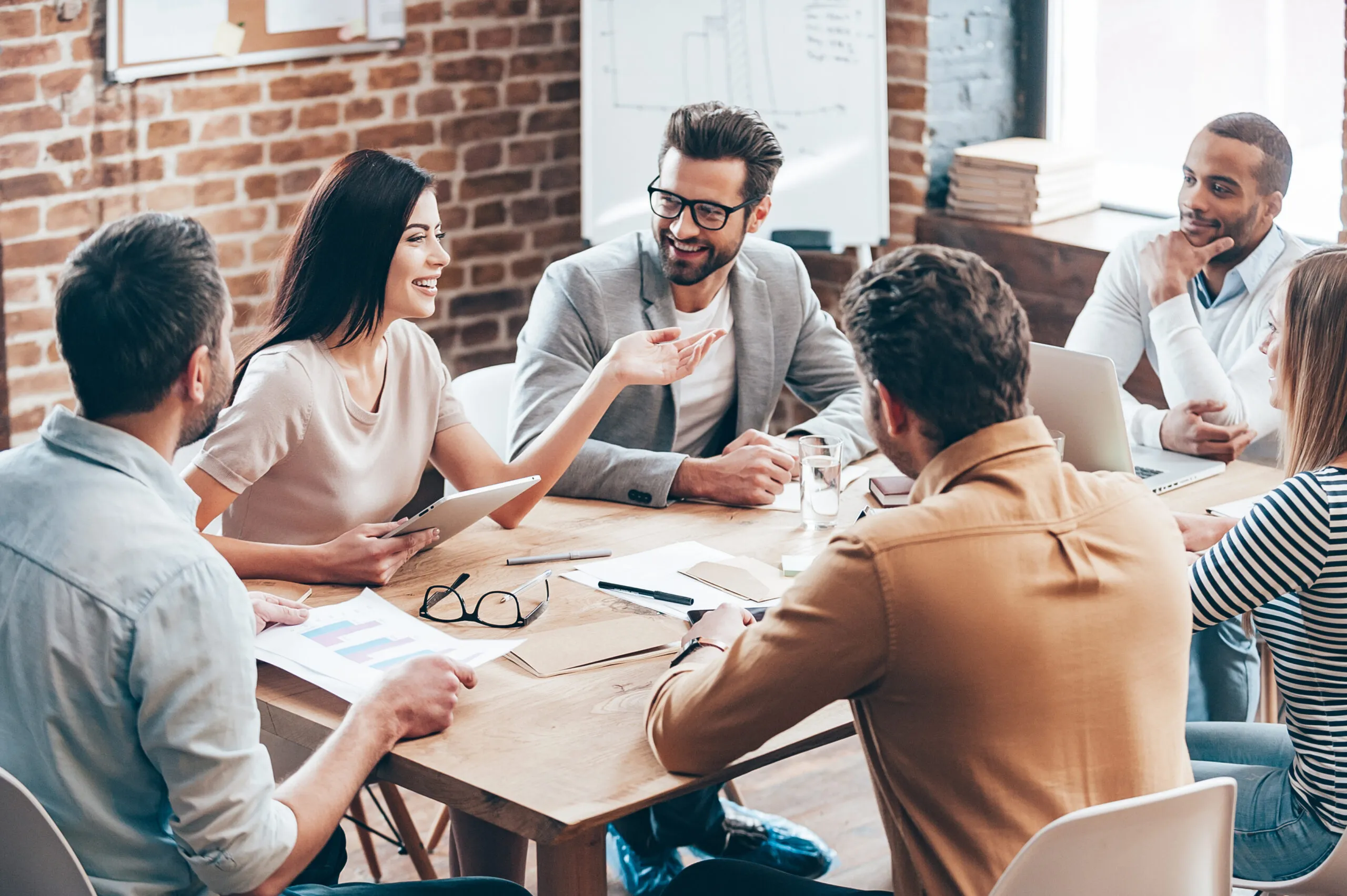 team of experts having a meeting